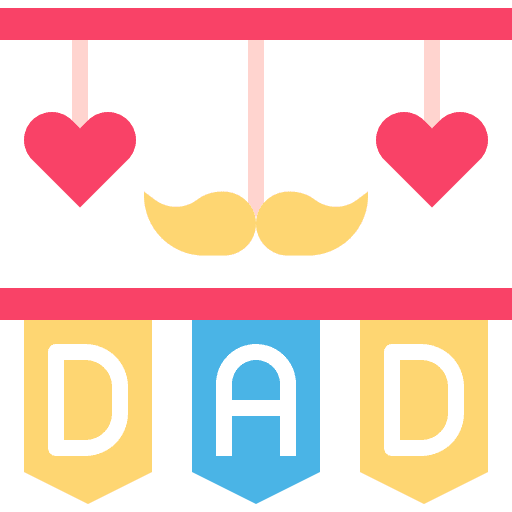Garland dad fathers day garlands icon Garland dad fathers day garlands icon