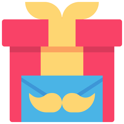 Gift box celebration birthday and party card icon Gift box celebration birthday and party card icon
