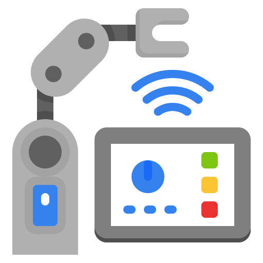 Industrial engineering ar technology icon