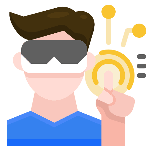 Analyst technology vr professions and jobs icon Analyst technology vr professions and jobs icon