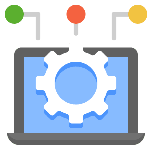 Platform management software business and finance icon