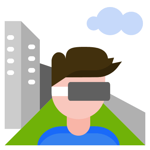 Simulation technology vr simulation icon Simulation technology vr simulation icon