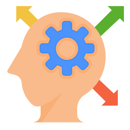 Decision making multitasking gear miscellaneous icon