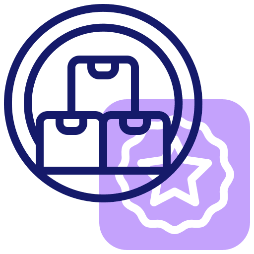 Product supplier shipping and delivery package icon Product supplier shipping and delivery package icon