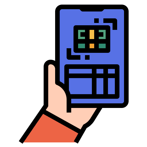 Banking withdraw bank smartphone icon