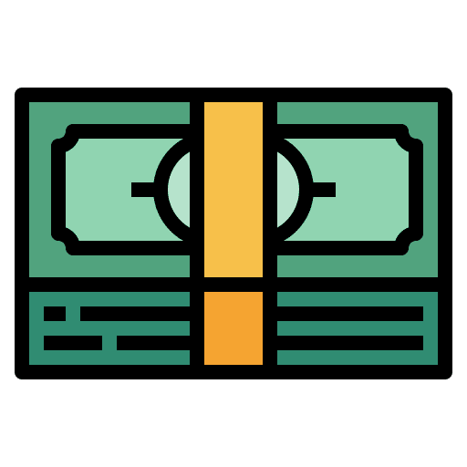 Banknote business and finance cash money icon Banknote business and finance cash money icon