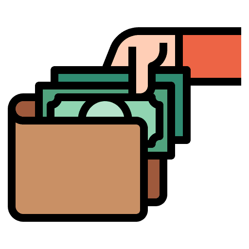 Expense expense hand banking icon Expense expense hand banking icon
