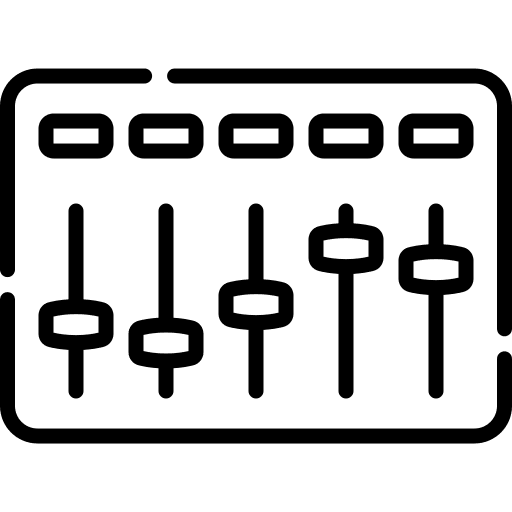 Console electronics technology sound mixer icon