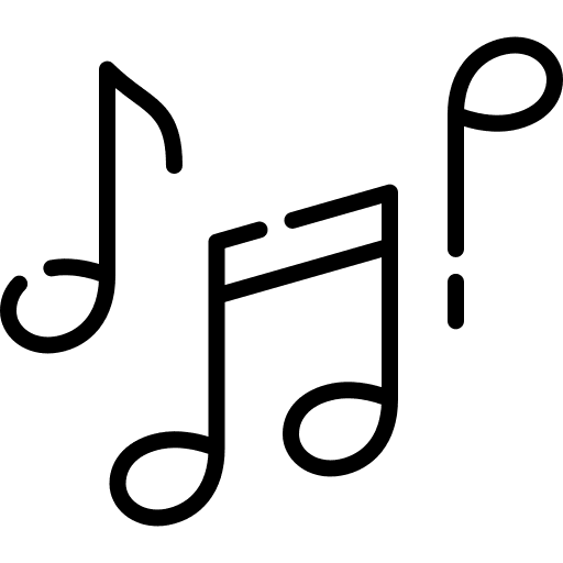 Musical notes music music and multimedia song icon Musical notes music music and multimedia song icon