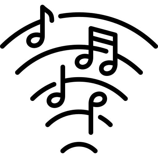 Music wave sound music and multimedia musical notes icon Music wave sound music and multimedia musical notes icon