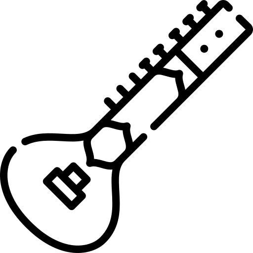 Sitar musical instrument sitar string instrument icon Sitar musical instrument sitar string instrument icon