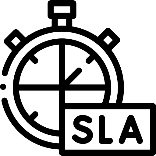 Sla clock business sla icon
