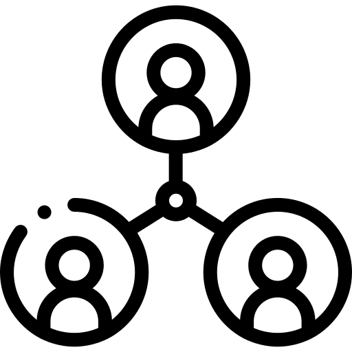 Third party partnership organization third party icon