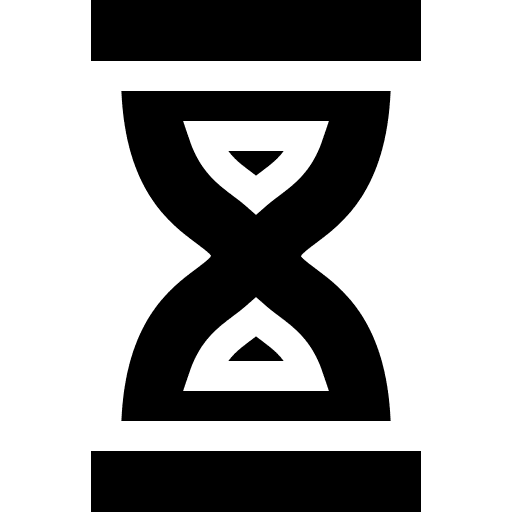 Hourglass clock time waiting icon