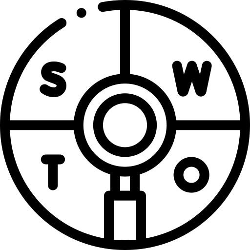 Swot analysis organization search opportunities icon