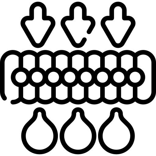 Membrane nanofiltration shapes and symbols membrane icon Membrane nanofiltration shapes and symbols membrane icon