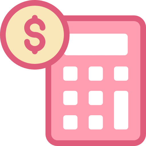 Calculator dollar budget education icon Calculator dollar budget education icon