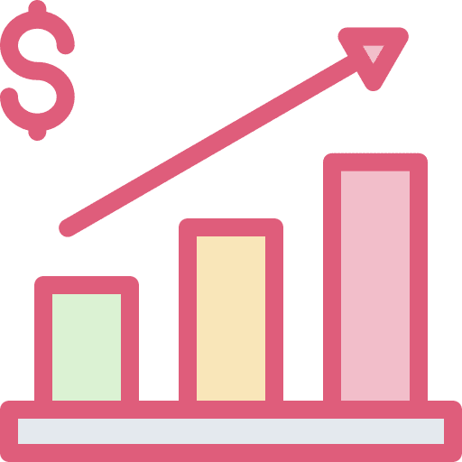 Investment graphic dollar symbol business and finance icon