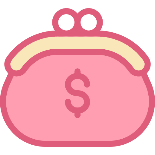 Purse payment dollar symbol accessory icon
