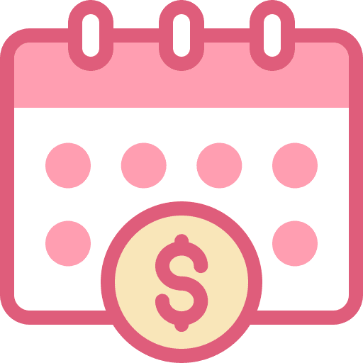 Calendar calendar dollar coin payday icon Calendar calendar dollar coin payday icon