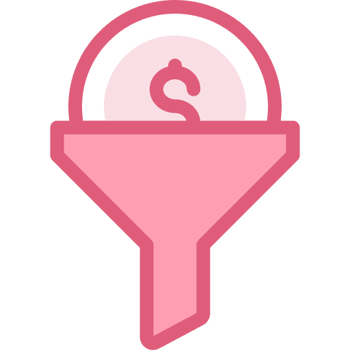 Funnel money business and finance funnel icon Funnel money business and finance funnel icon