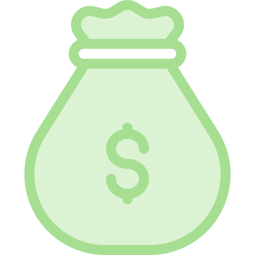 Money bag savings profit cash icon Money bag savings profit cash icon