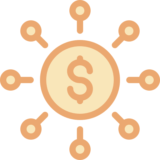 Money networking business and finance business icon Money networking business and finance business icon