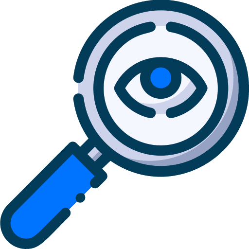 Audit zoom search magnifying glass icon