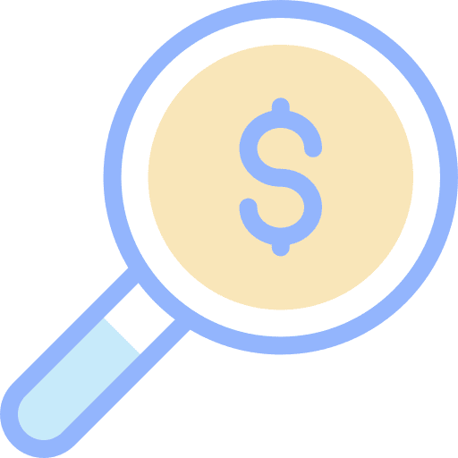 Search money loupe search icon Search money loupe search icon