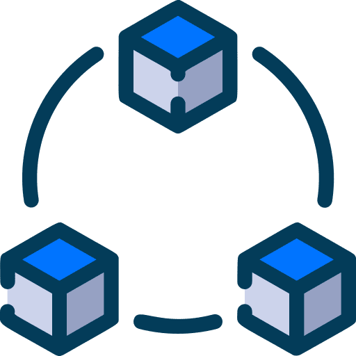 Data network ui distribution connected icon