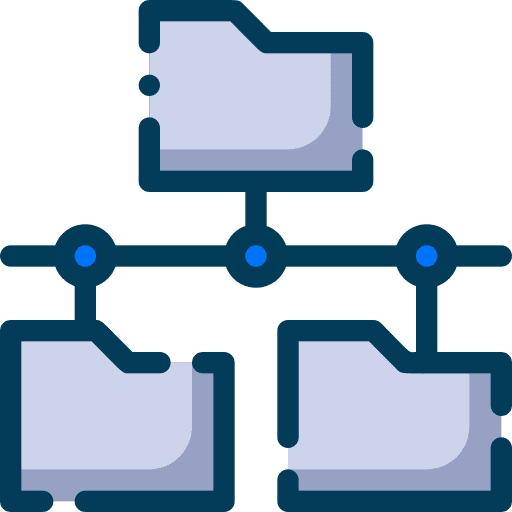 Folder connection file storage archive icon Folder connection file storage archive icon
