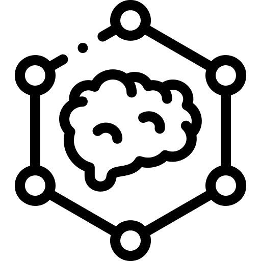 Neuromarketing connection thinking marketing icon