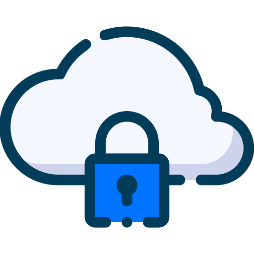 Security cloud storage padlock cloud computing icon Security cloud storage padlock cloud computing icon