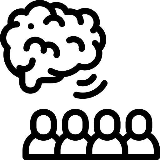 Neuromarketing people advertisement marketing icon