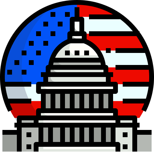 Capitol usa buildings architecture and city icon