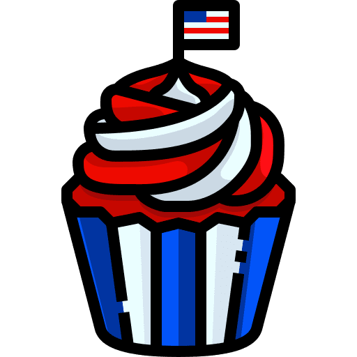 Cupcake food and restaurant country usa icon Cupcake food and restaurant country usa icon