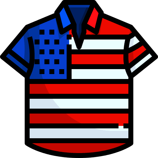 Tshirt independence day clothes flag icon Tshirt independence day clothes flag icon