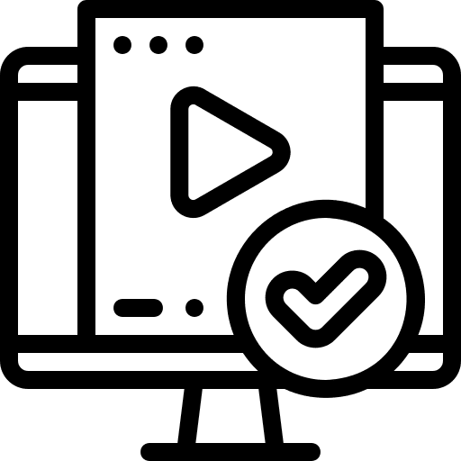 Video video music and multimedia monitor screen icon Video video music and multimedia monitor screen icon