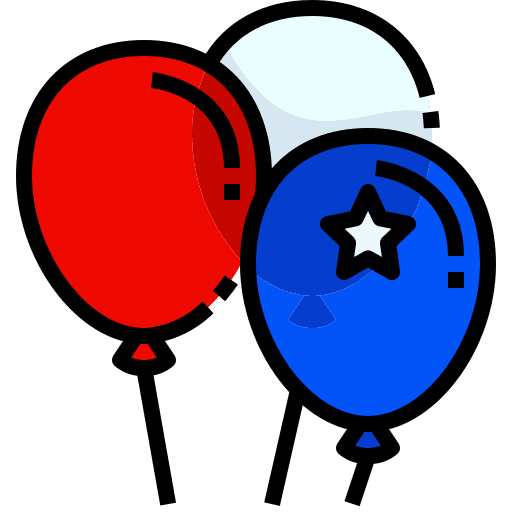 Balloon nation usa country icon Balloon nation usa country icon