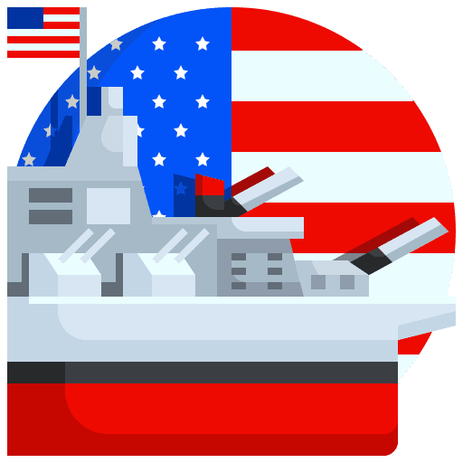 Battleship cultures flag cannon icon