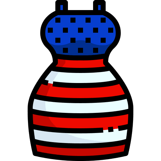Dress clothes flag 4th of july icon Dress clothes flag 4th of july icon