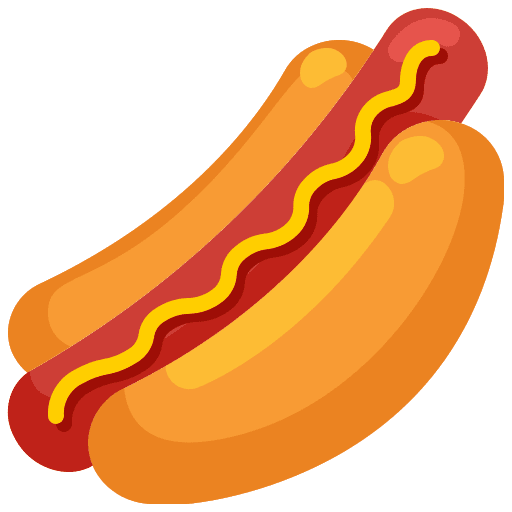Hot dog hot dog junk food cooking icon