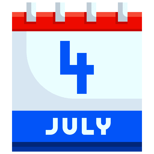 4th of july time and date usa holidays icon 4th of july time and date usa holidays icon