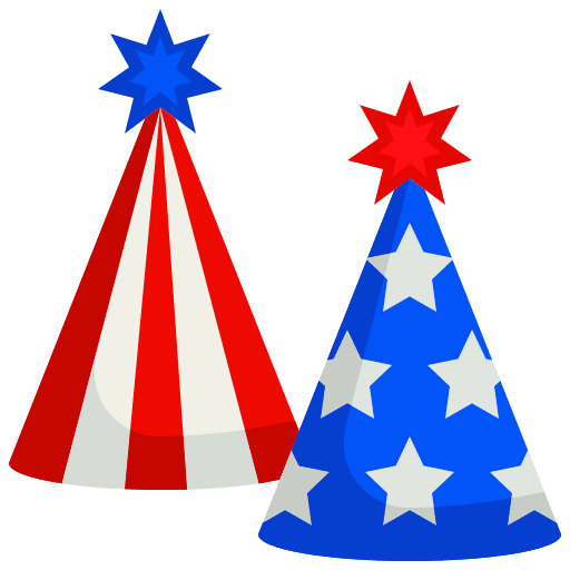 Party hat cultures nation united states of america icon Party hat cultures nation united states of america icon
