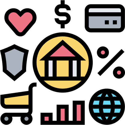 Banking commerce digital digital money icon