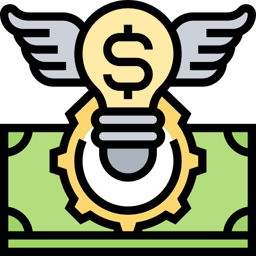 Innovation financial networking dollar icon Innovation financial networking dollar icon