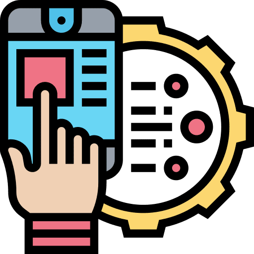User application profile smartphone icon