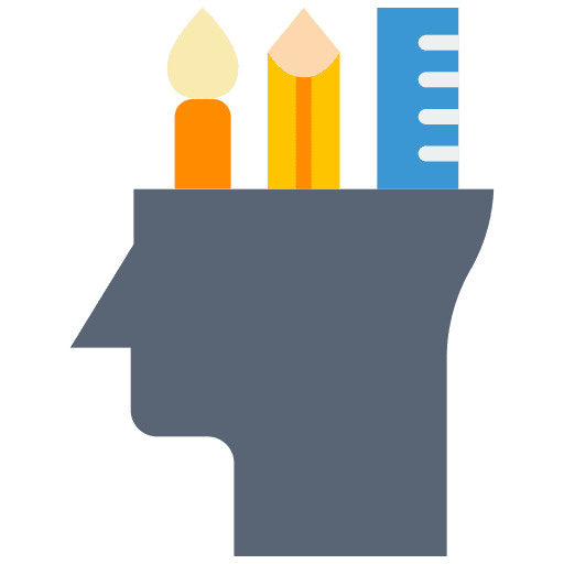 Creativity creative thinking art and design imagination icon Creativity creative thinking art and design imagination icon