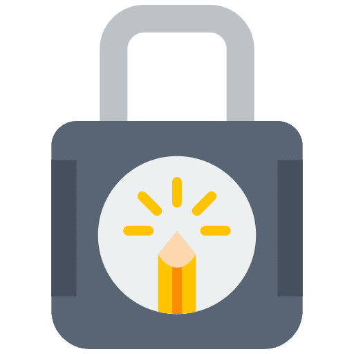 Lock secure security restricted icon Lock secure security restricted icon