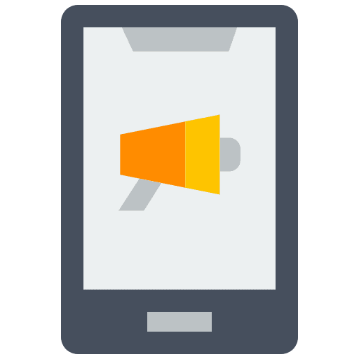Mobile marketing electronics mobile marketing megaphone icon Mobile marketing electronics mobile marketing megaphone icon